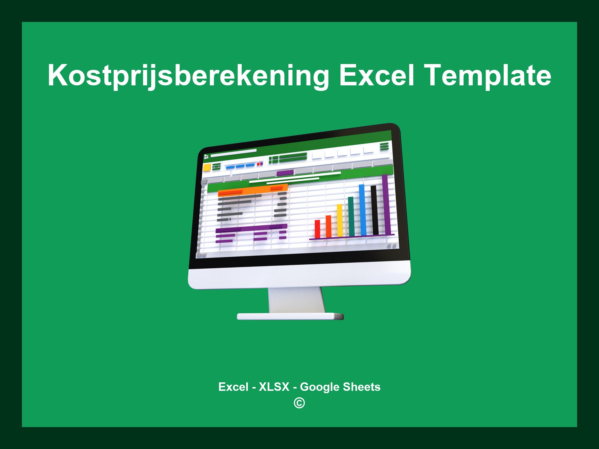 Kostprijsberekening Excel Template